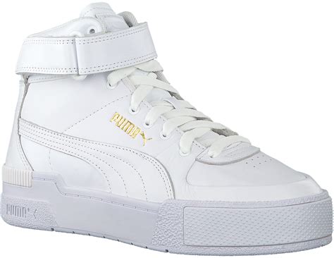 puma high top white sneakers.